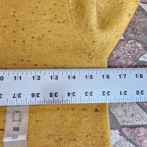 NWT Old Navy Womens Cozy Gold Speckled Knit Sweater Size XS - Picture 10 of 11